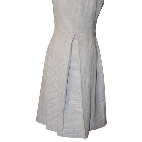 CLEARANCE SALE! Pure Collection Grey Geo Print Jacquard Fit Flare Dress 10 NWT's - Picture 10 of 16